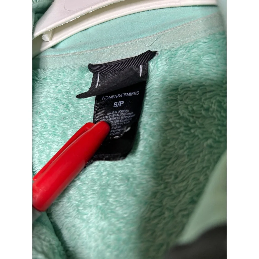 The‎ North Face Osito Fleece Jacket Womens Small Mint Green Zip Mock Neck blem